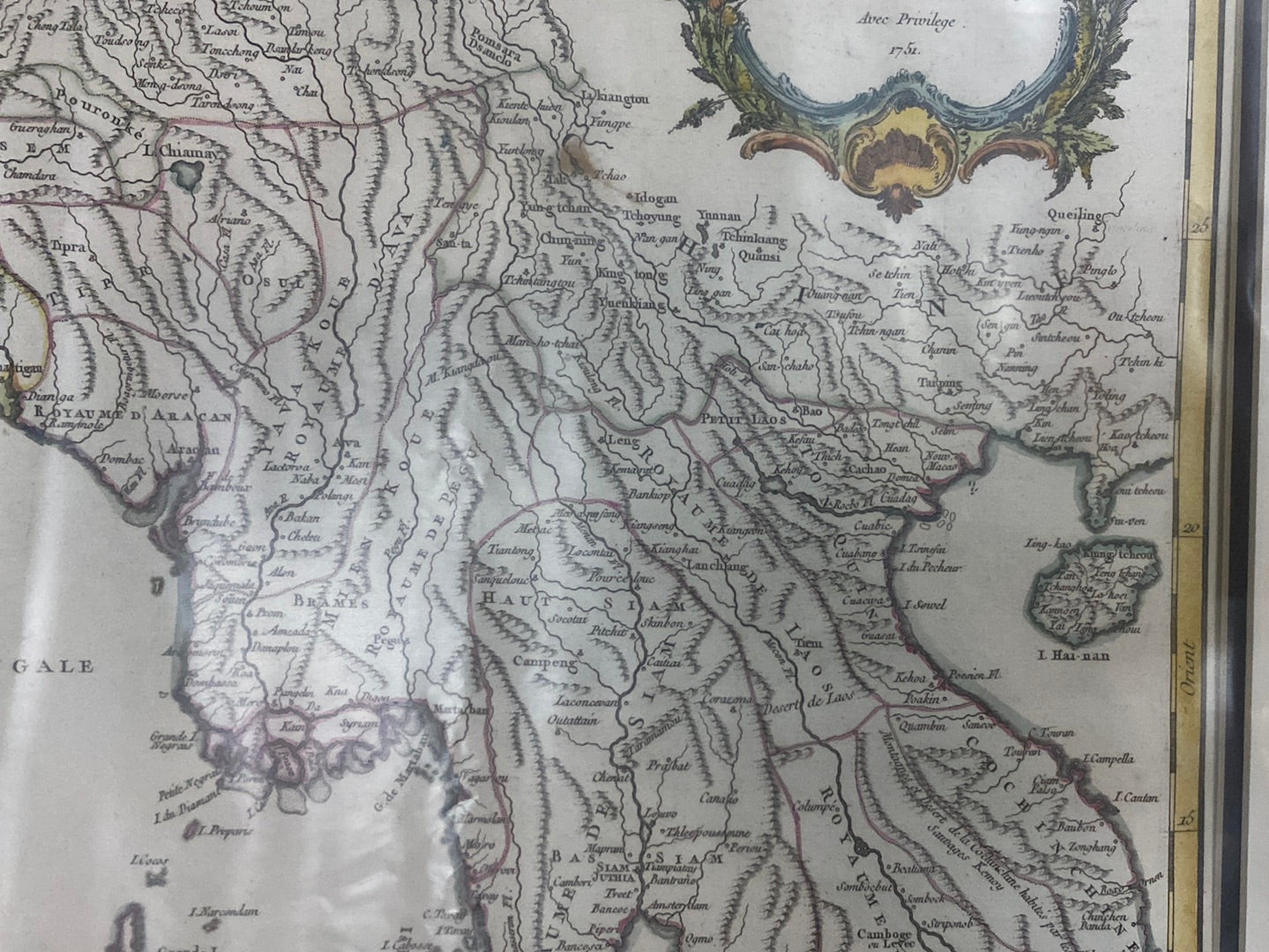 Les Indes orientales - 1751 Robert de Vaugondy