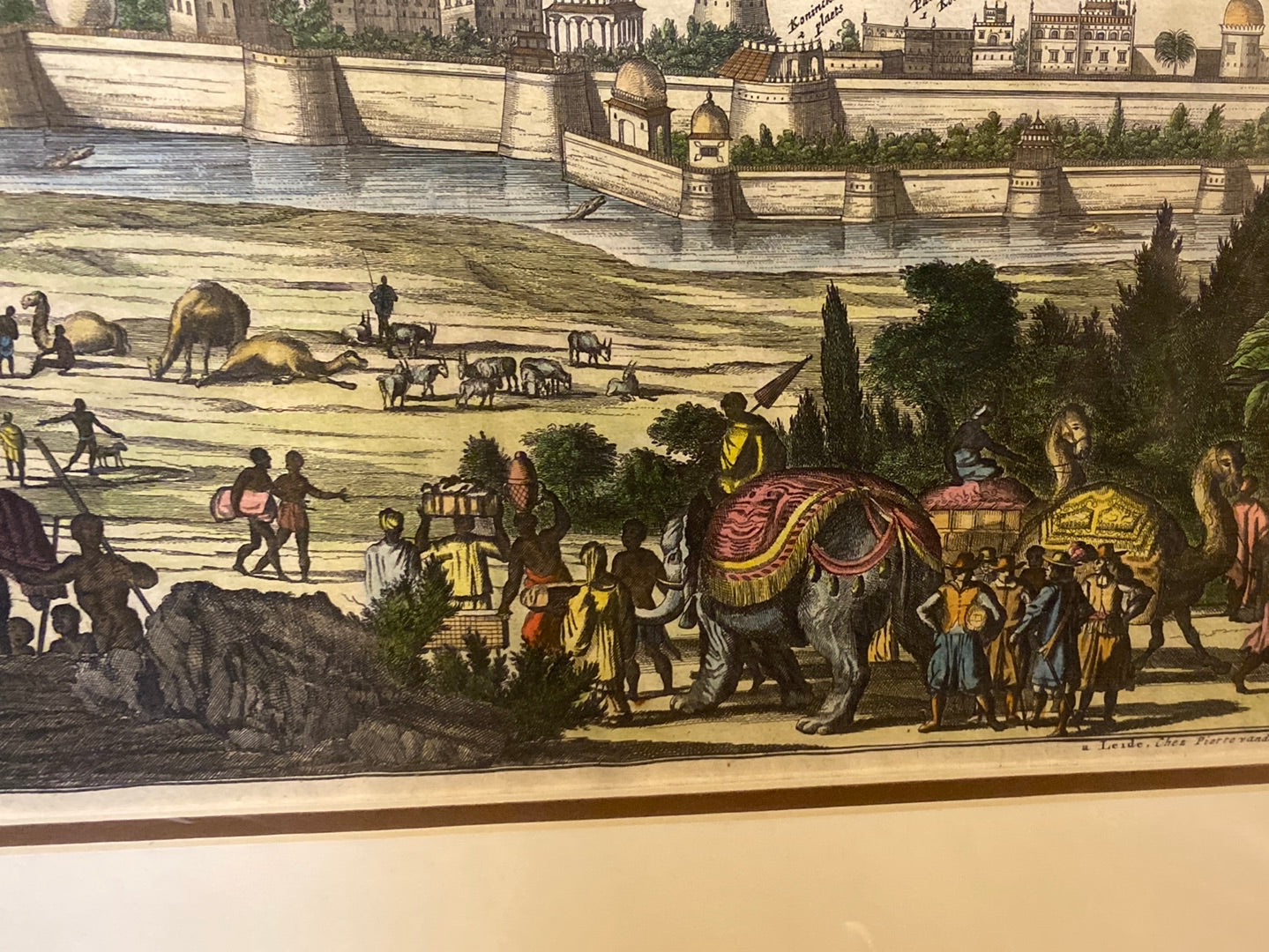 VISAPOUR, CAPITALE DE ROYAUME DE DECAN UNE DES PLUS GRANDES VILLES DE L’ASIE - 1719 Pieter Van der Aa