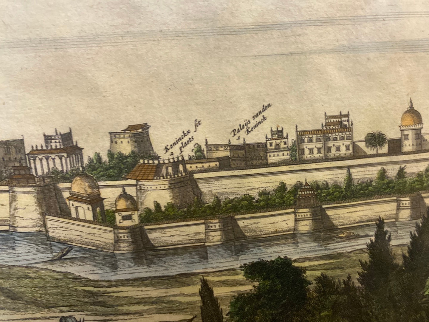VISAPOUR, CAPITALE DE ROYAUME DE DECAN UNE DES PLUS GRANDES VILLES DE L’ASIE - 1719 Pieter Van der Aa