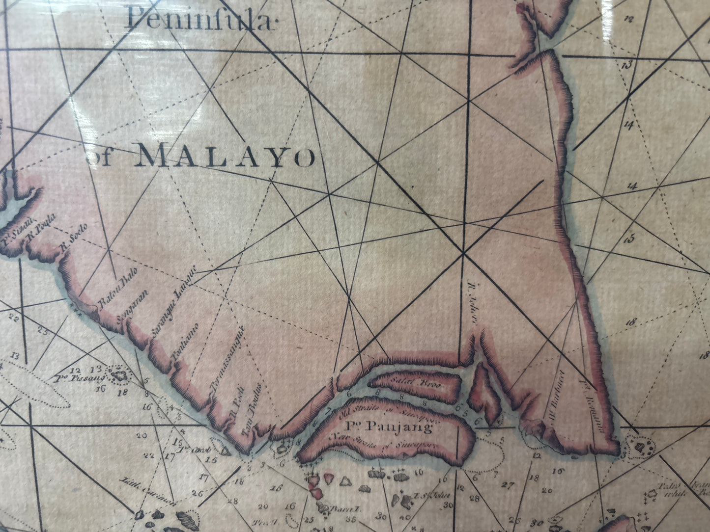 A Chart of the Seas between the Straits of Banca and Pt. Timon - Herbert 1758