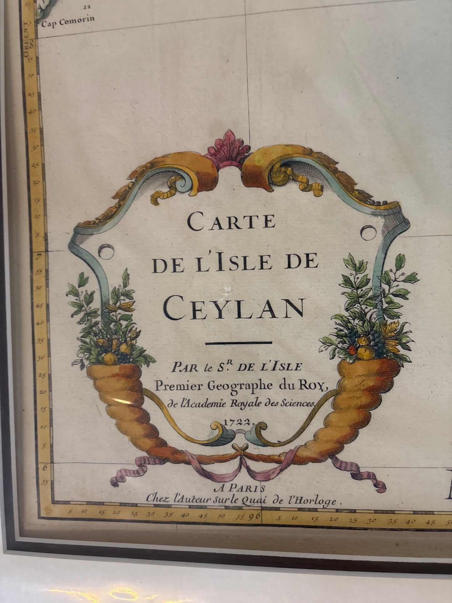Map of Ceylon - Delisle 1723