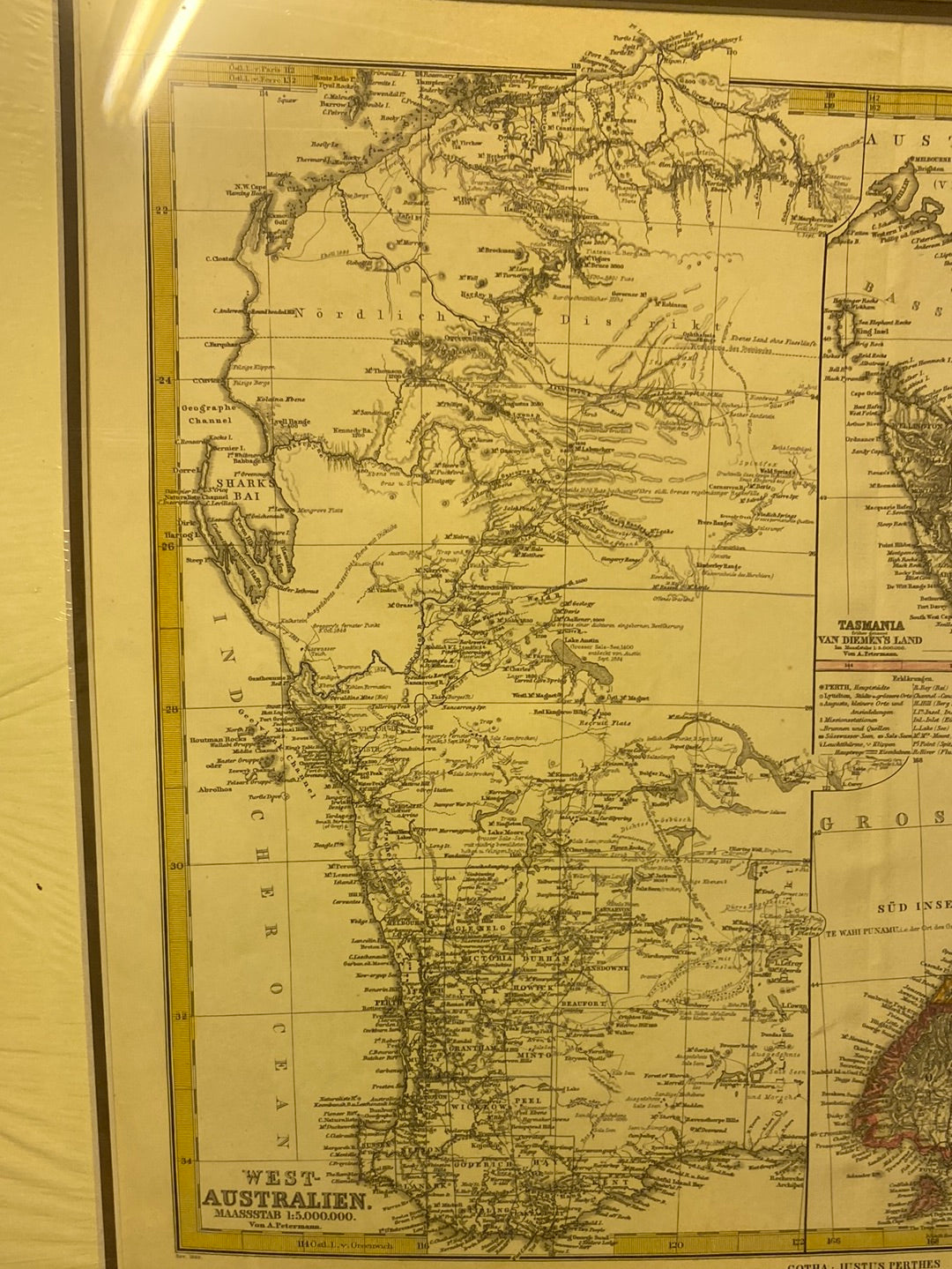 New Zealand/West Australia/Tasmania - Stieler 1880