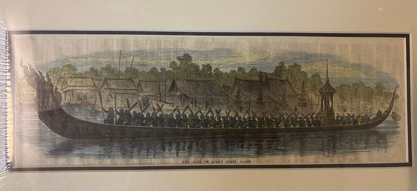 King of Siam’s State Barge - ILN 1855