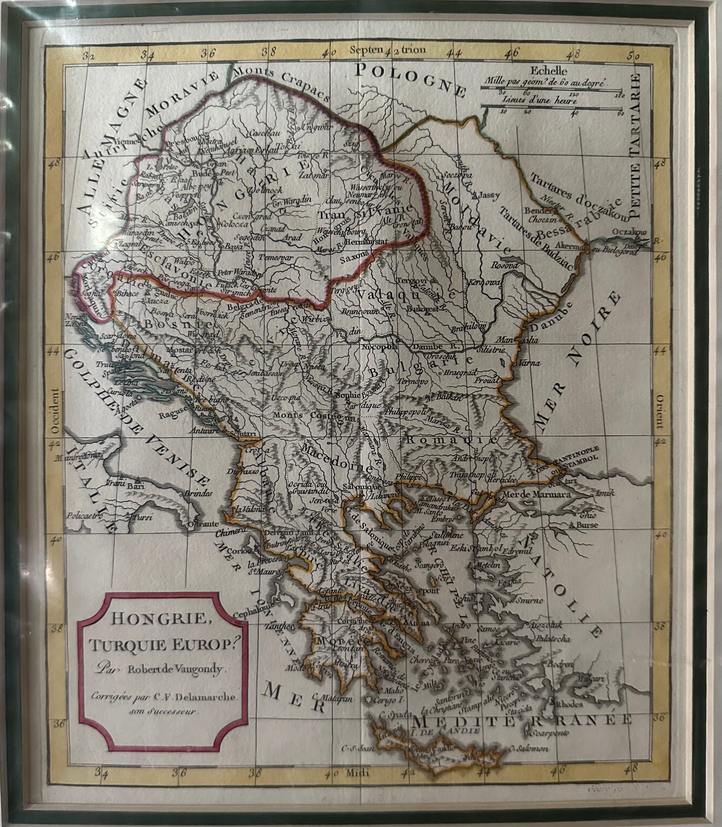 Hongrie Turquie Europ - Delamarche 1811