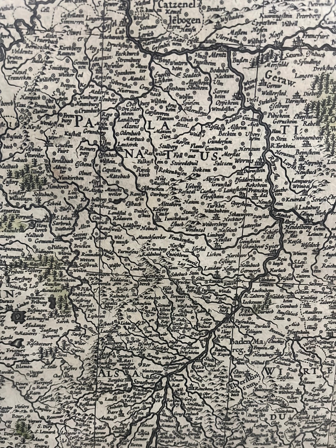 Rhenvs Mosella - Bleau 1635