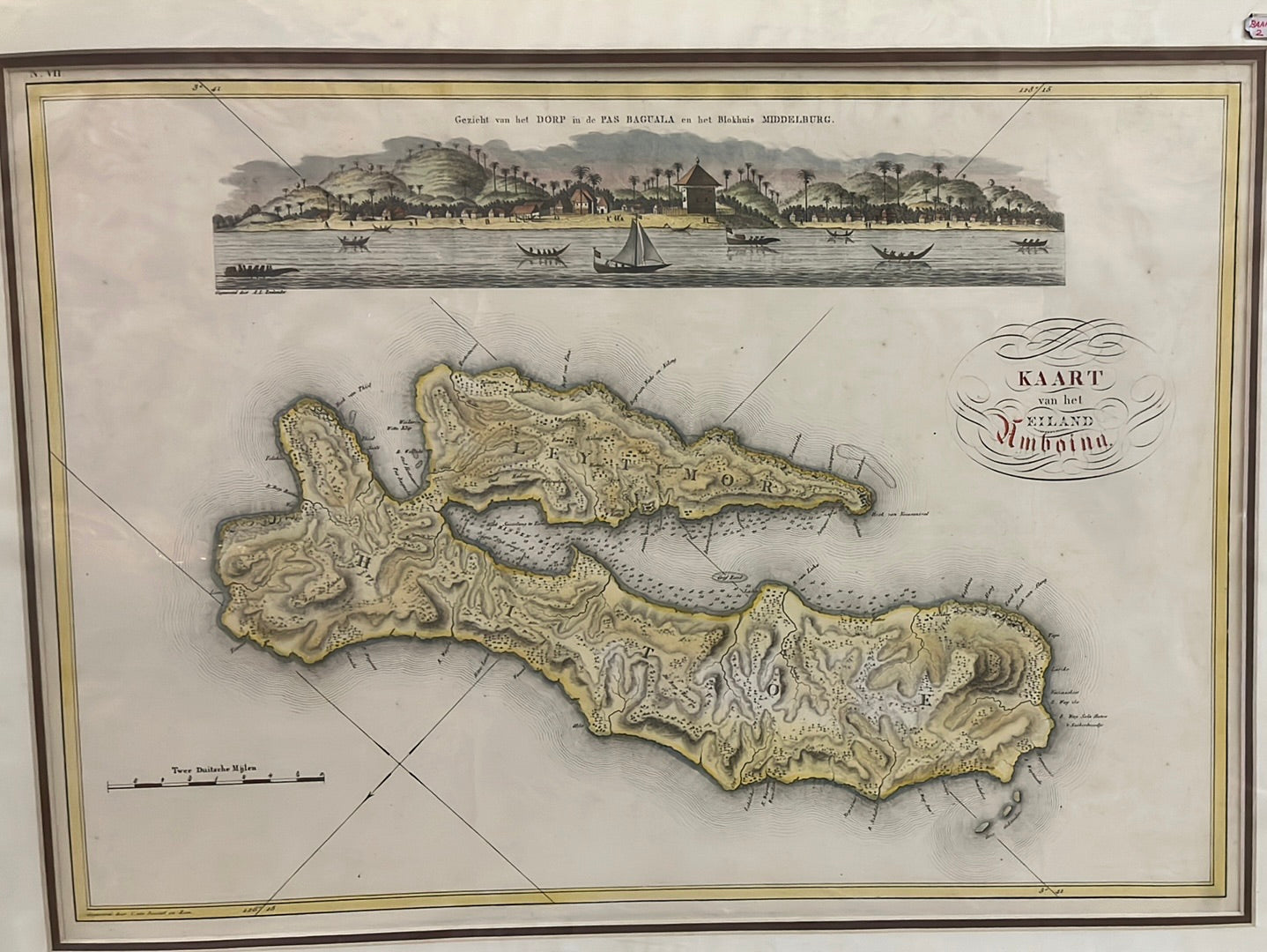 Kaart van het Eiland Amboina - van den Bosch 1818