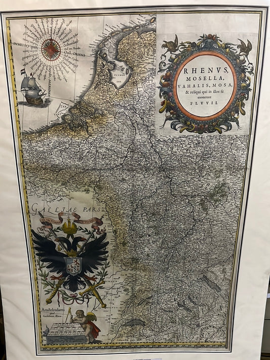 Rhenvs Mosella - Bleau 1635