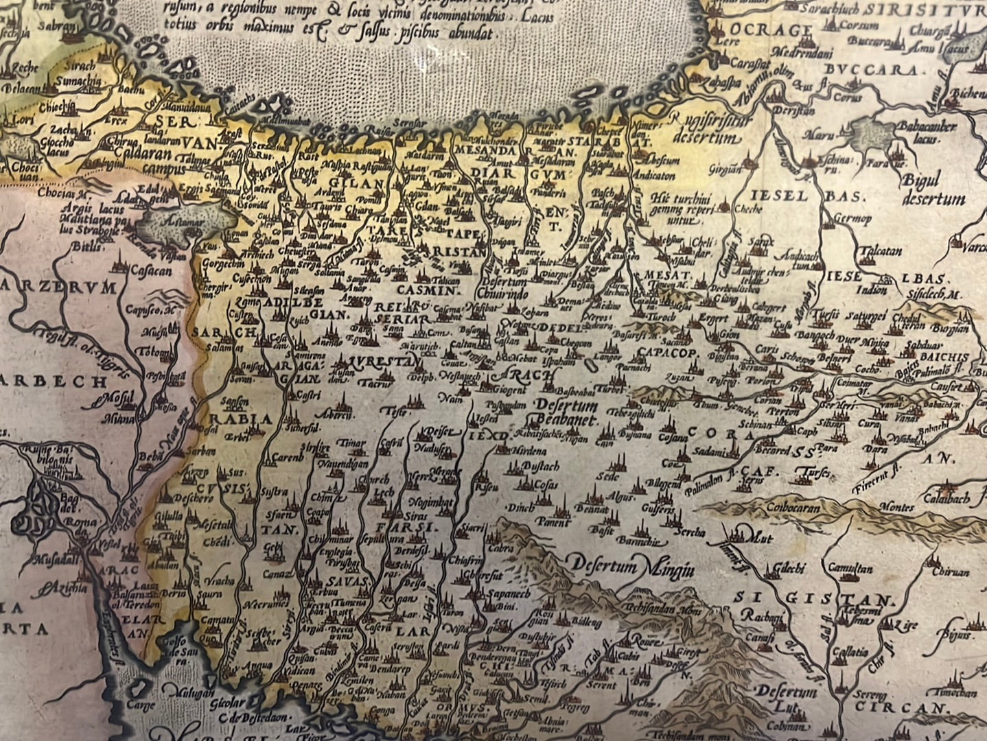 Persici sive Sophorum Regni Typus - Ortelius ca 1580