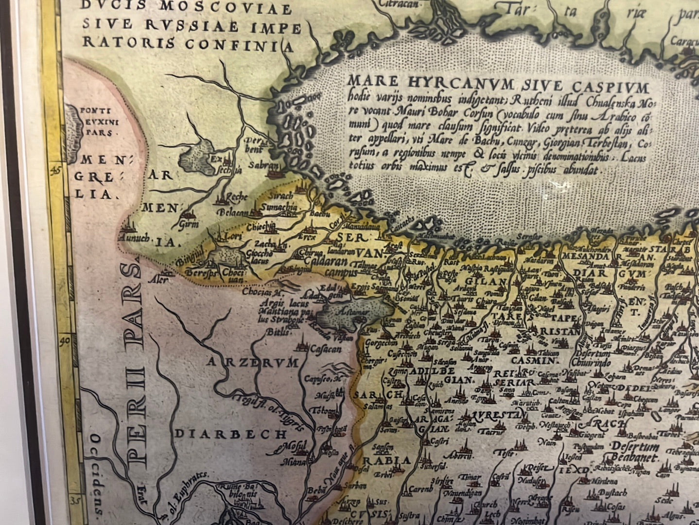 Persici sive Sophorum Regni Typus - Ortelius ca 1580