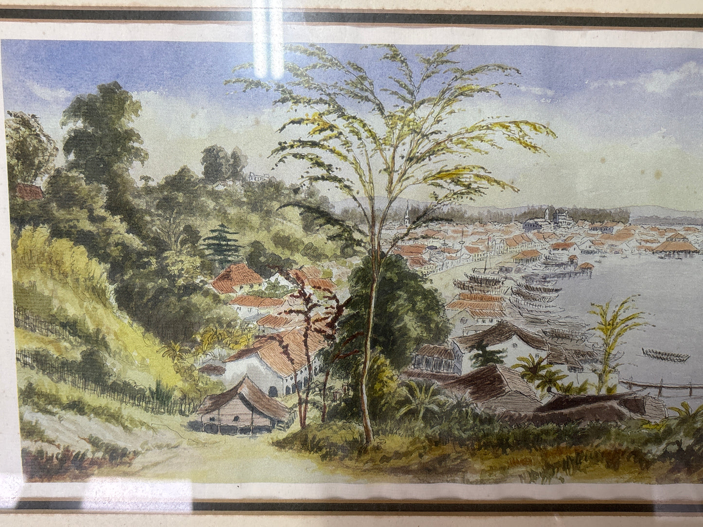 George Town View - framed