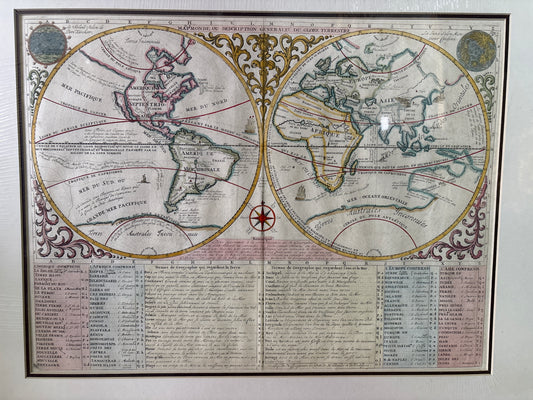 World Map (Map Monde) - Chatelain c. 1705-1720