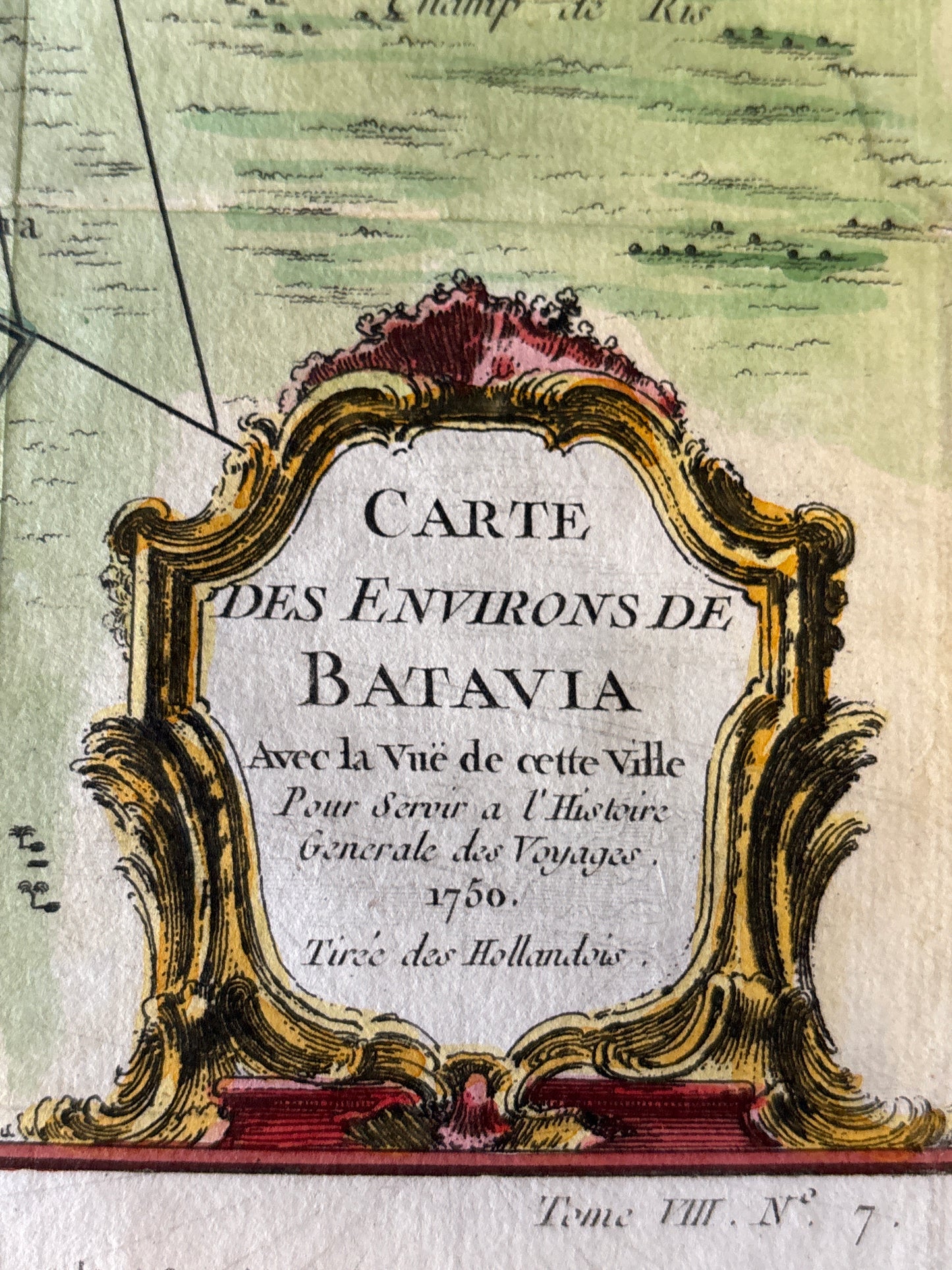 Map of the Environs of Batavia - Bellin c.1750