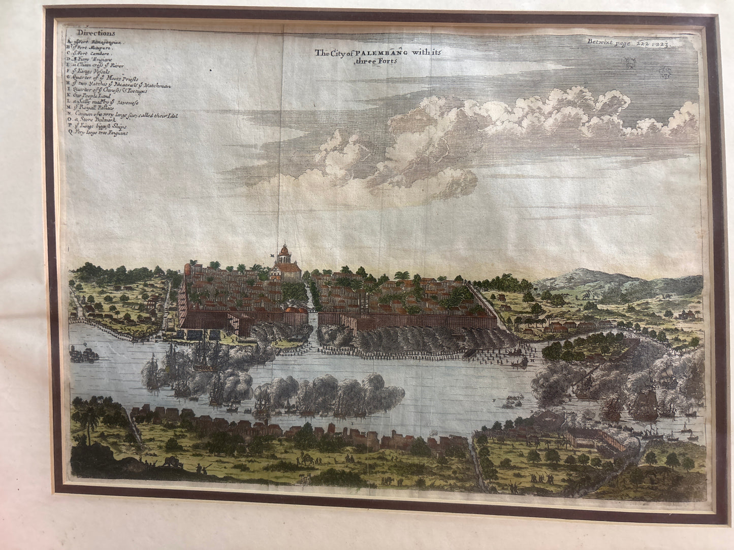 The city of Palembang with its three Forts c1745