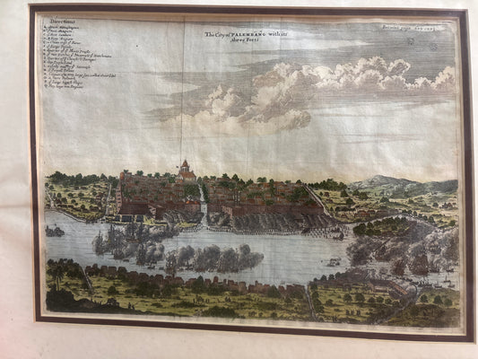 The city of Palembang with its three Forts c1745