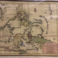 Vintage map of the Philippines with decorative elements