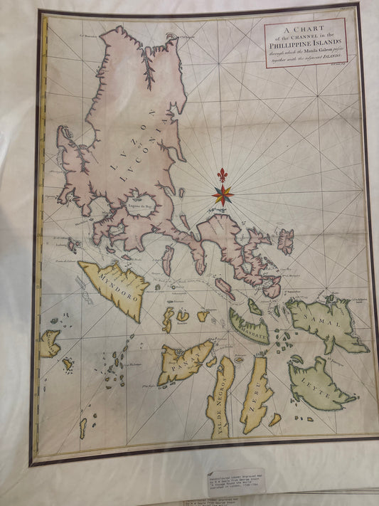 Chart of Map of the Philippine Islands - 1748 Anson