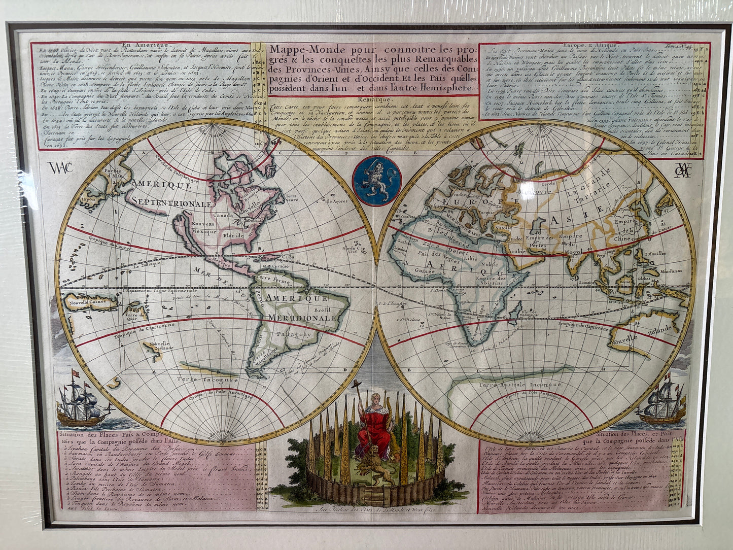 Mappe Monde - Chatelain c. 1705-1720