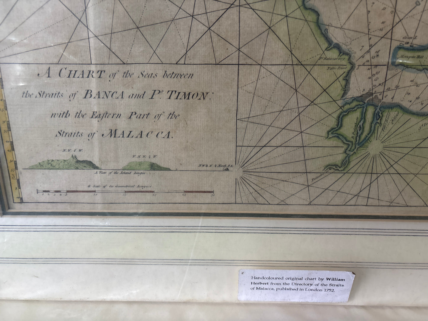 A Chart of the Seas between the Straits of Banca and Pt. Timon - Herbert 1758