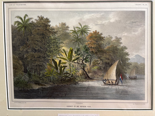 Gezigt in de Rivier Goa (Sulawesi) - Huell c.1839