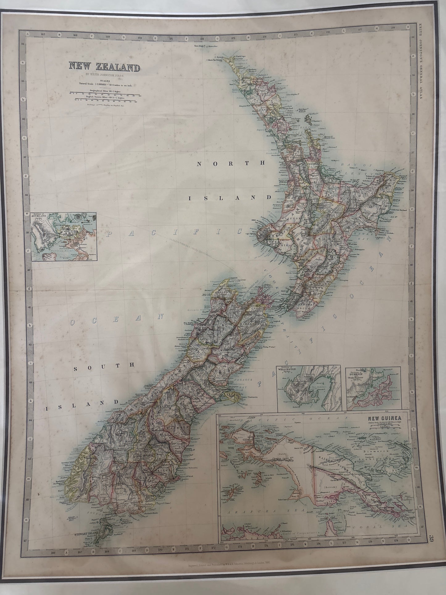 New Zealand and New Guinea - Johnston 1892