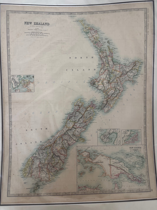 New Zealand and New Guinea - Johnston 1892