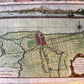 Vintage map of Batavia with topographic details and coastal view