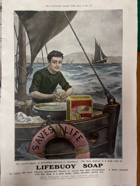 Lifebuoy advertisement - Illustrated London News 1907