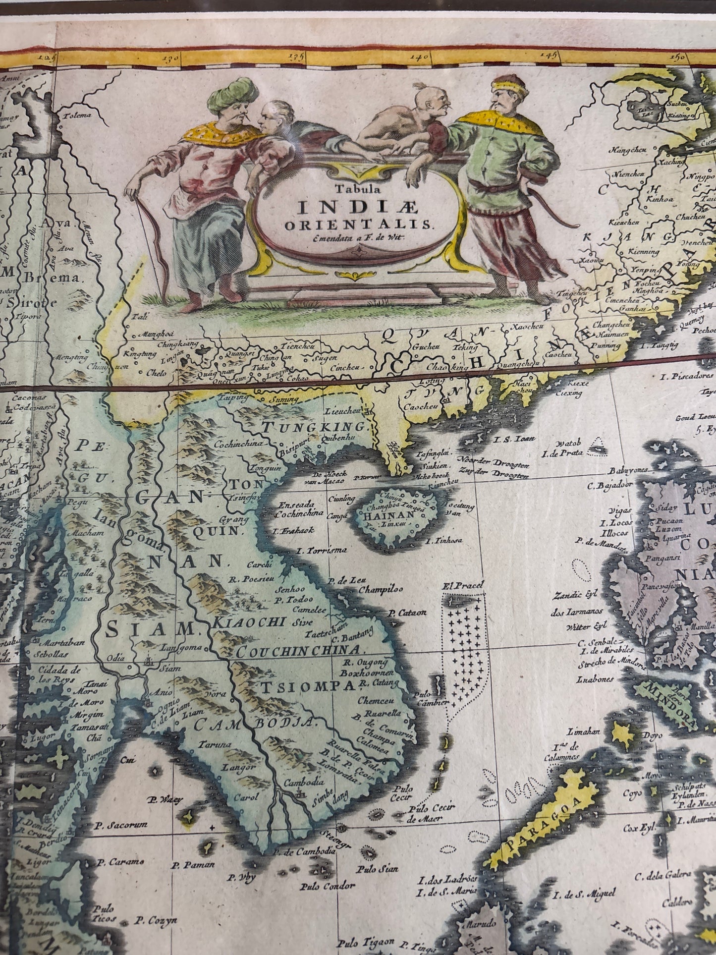 Tabula Indiæ Orientalis (Map of Asia) - De Wit c.1662