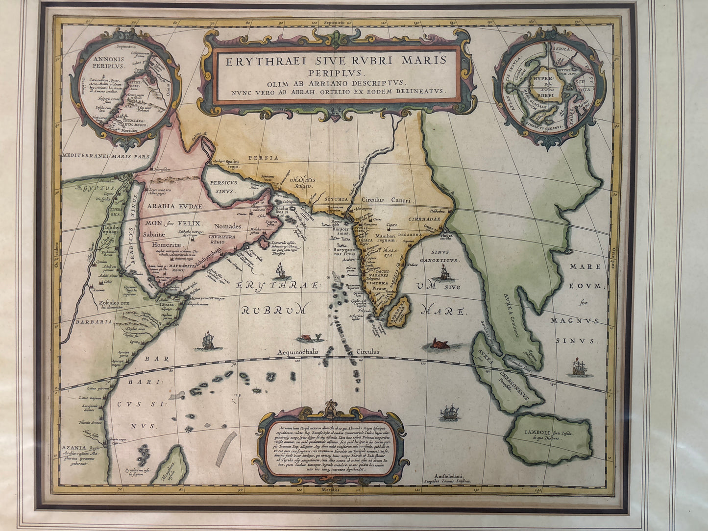 Erythraei Sive Rubri Maris Periplus (Voyage Around the Erythraean) - Ortelius c.1597