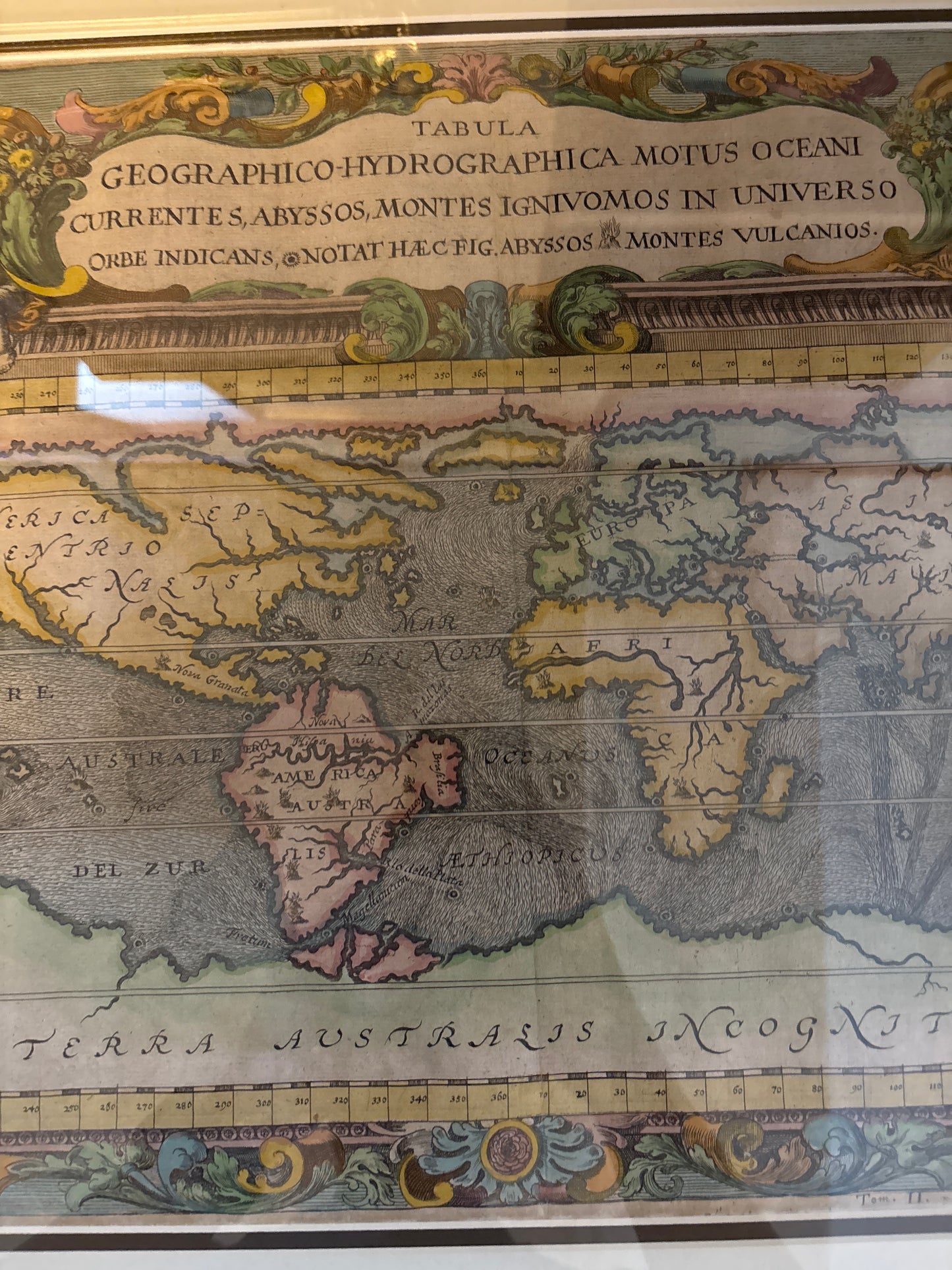 Map of the World (Earliest Map of World to Show Currents) - Kircher 1665