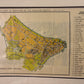Vintage map of George Town, Penang with text and labels on a white background