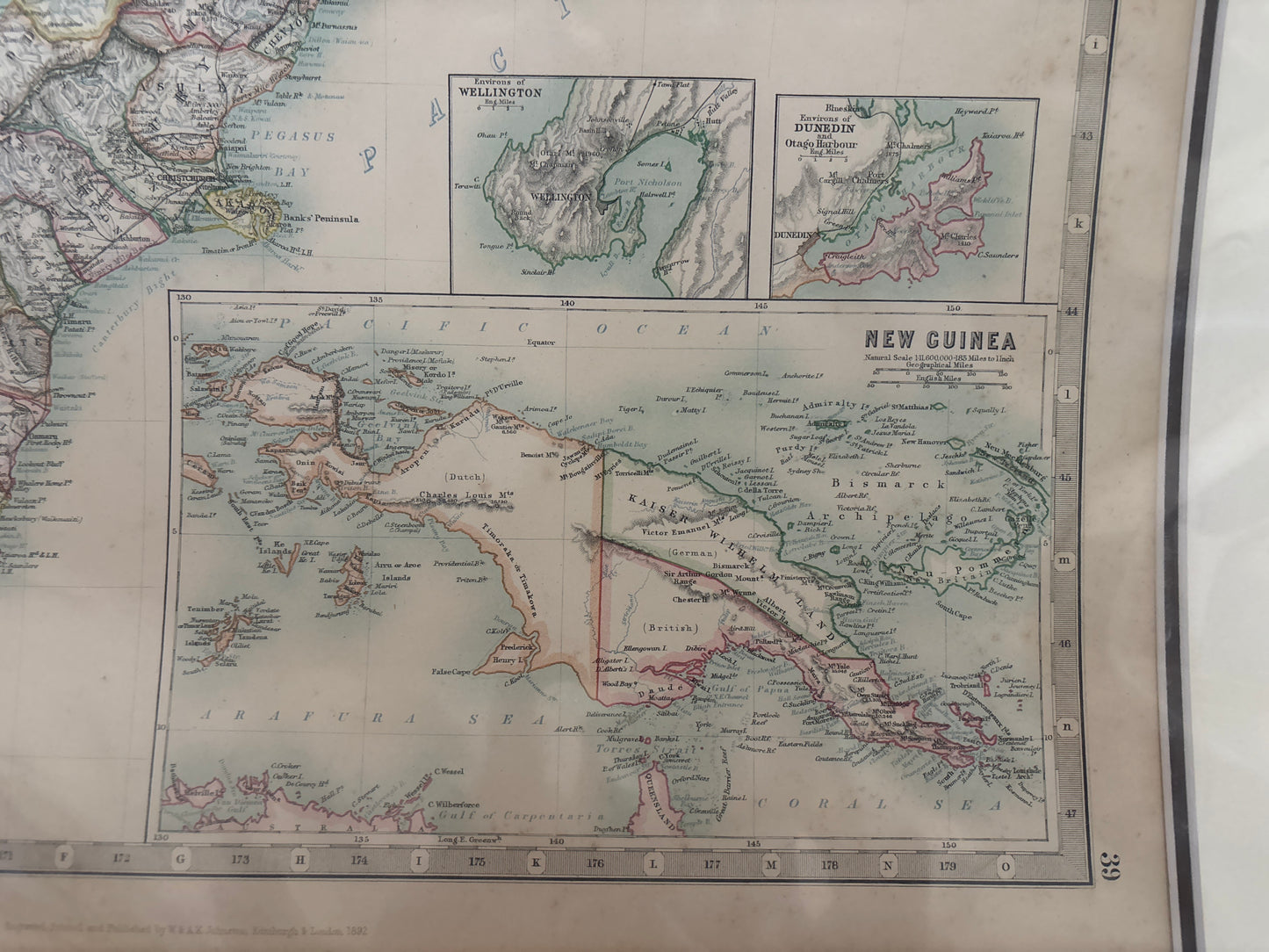 New Zealand and New Guinea - Johnston 1892