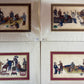 Set of Four Pith Paper Paintings (Opium) - Canton 1840-1860