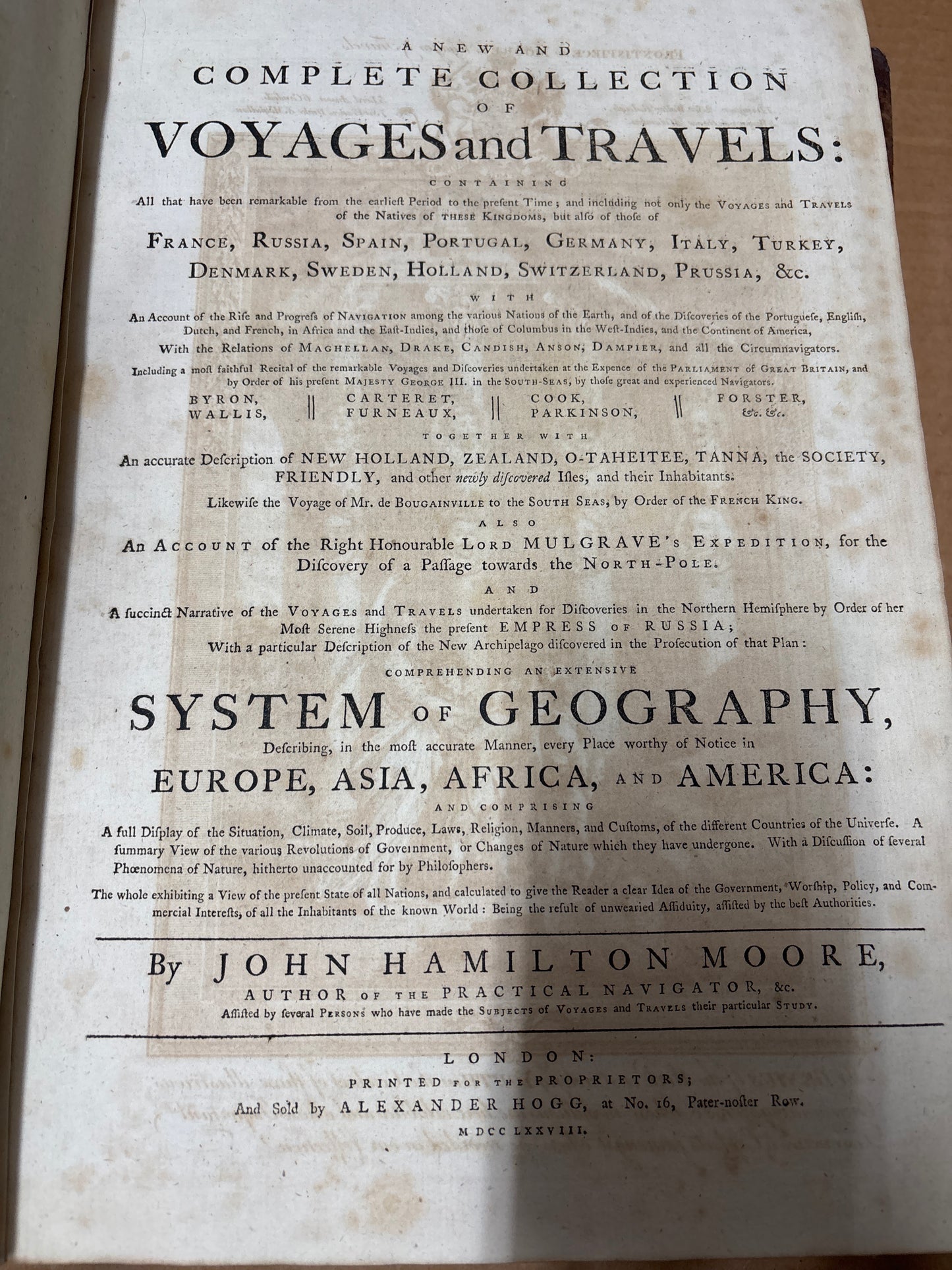 A New and Complete Collection of Voyages and Travels - Moore 1778