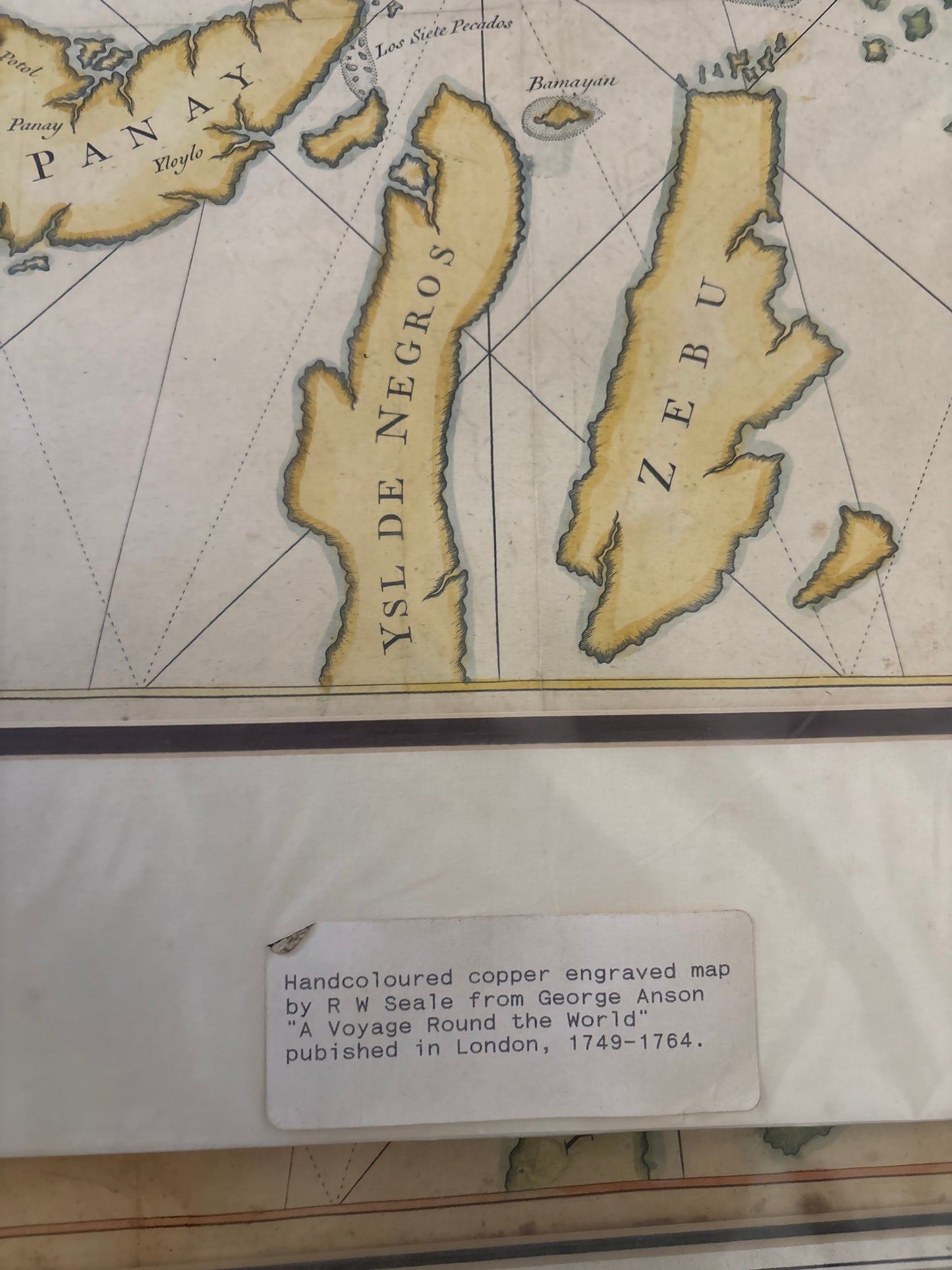 Chart of Map of the Philippine Islands - 1748 Anson