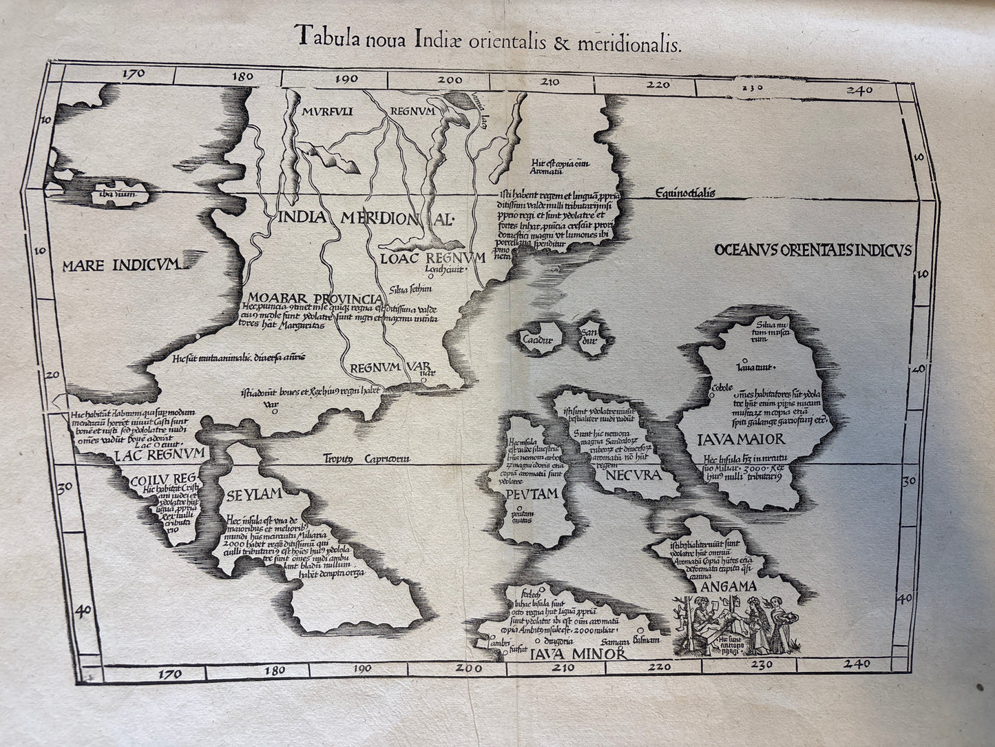 Tabula noua Indiæ orientalis & meridionalis - Munster c.1540