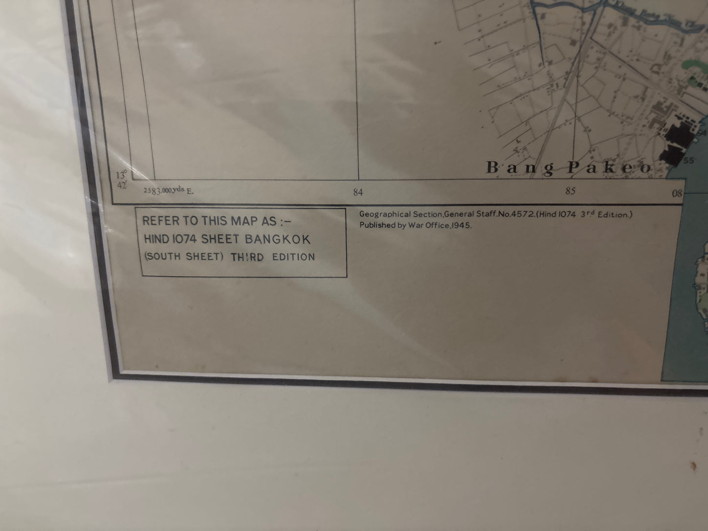 Town Plan of Bangkok (South Sheet) - War Office 1945