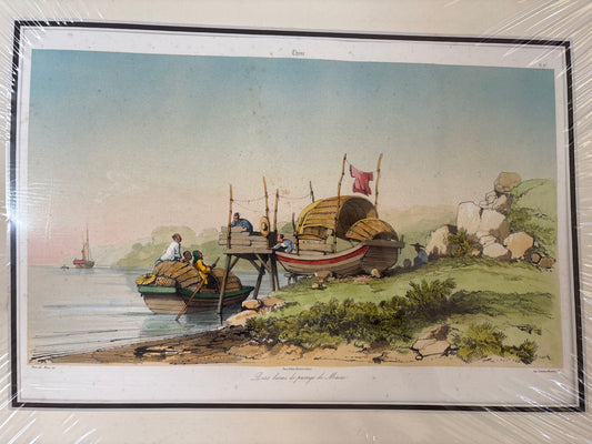 View of Macau - Borget 1842