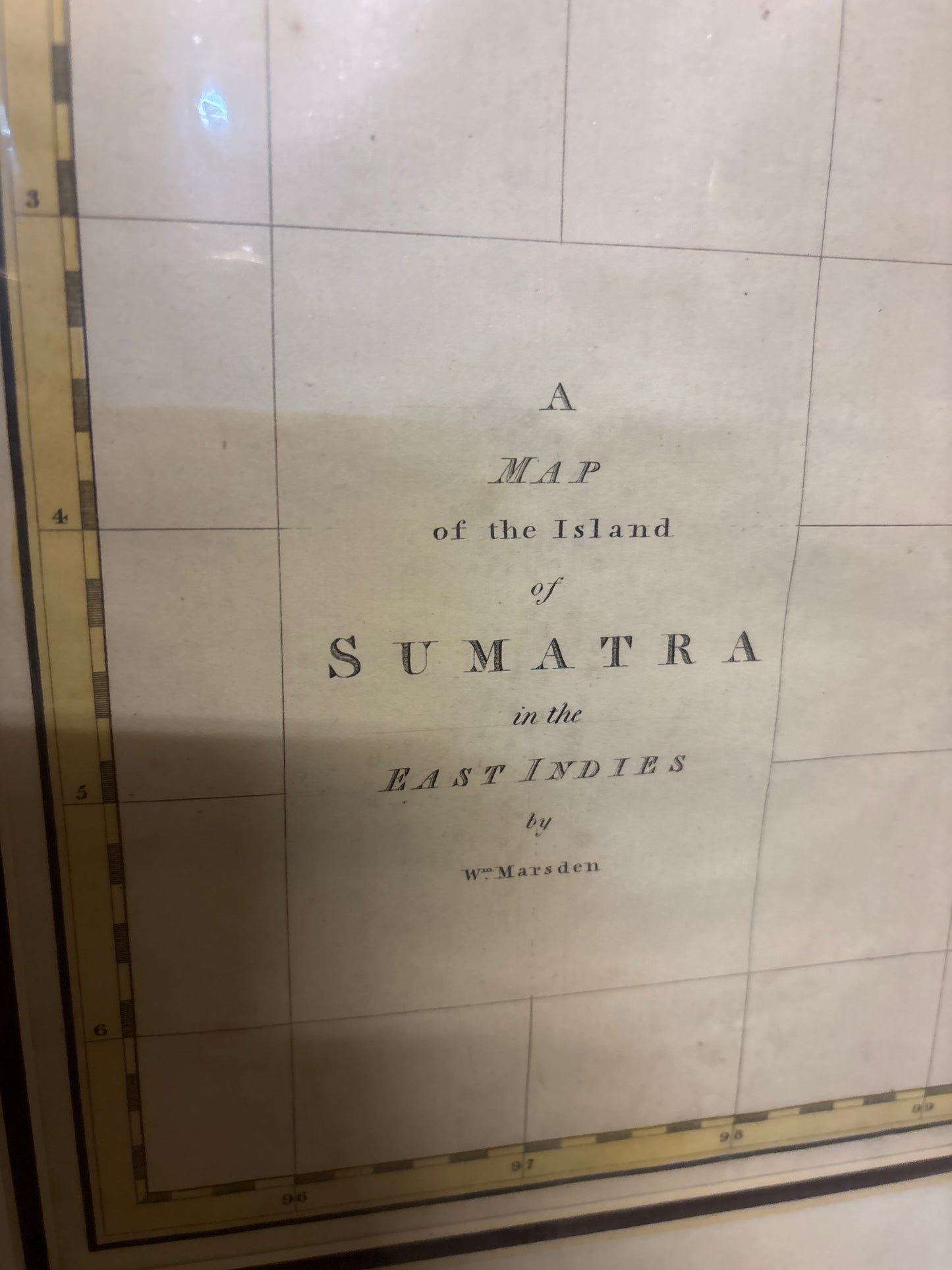 A Map of the Island of Sumatra with the East Straits - Marsden 1811