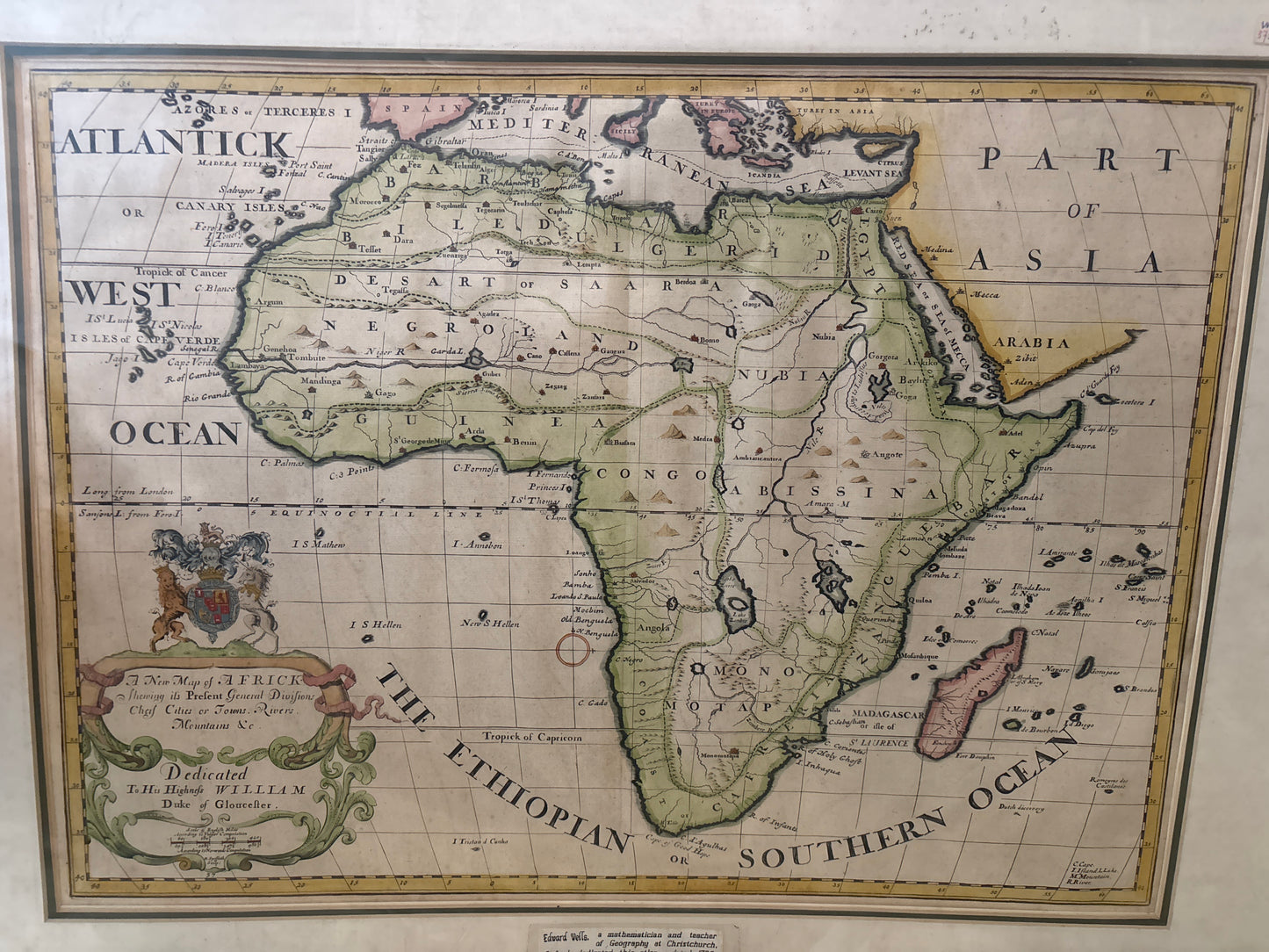 Map of Africa - Wells 1700