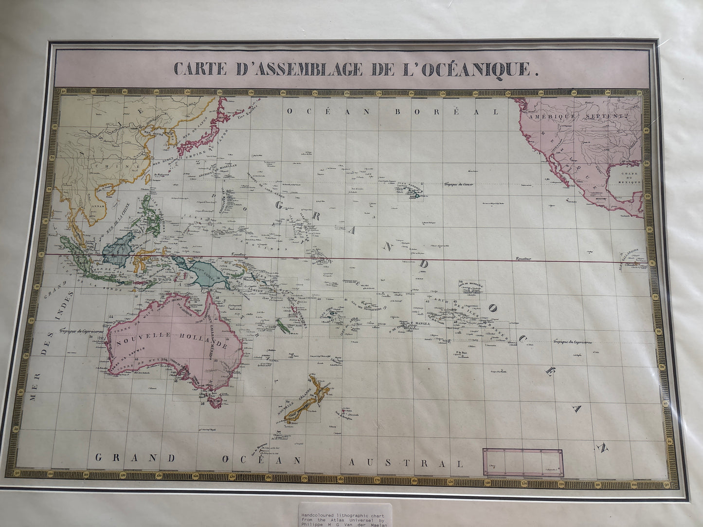 Carte d’Assemblage de l’Océanique - Vandermaelen 1827
