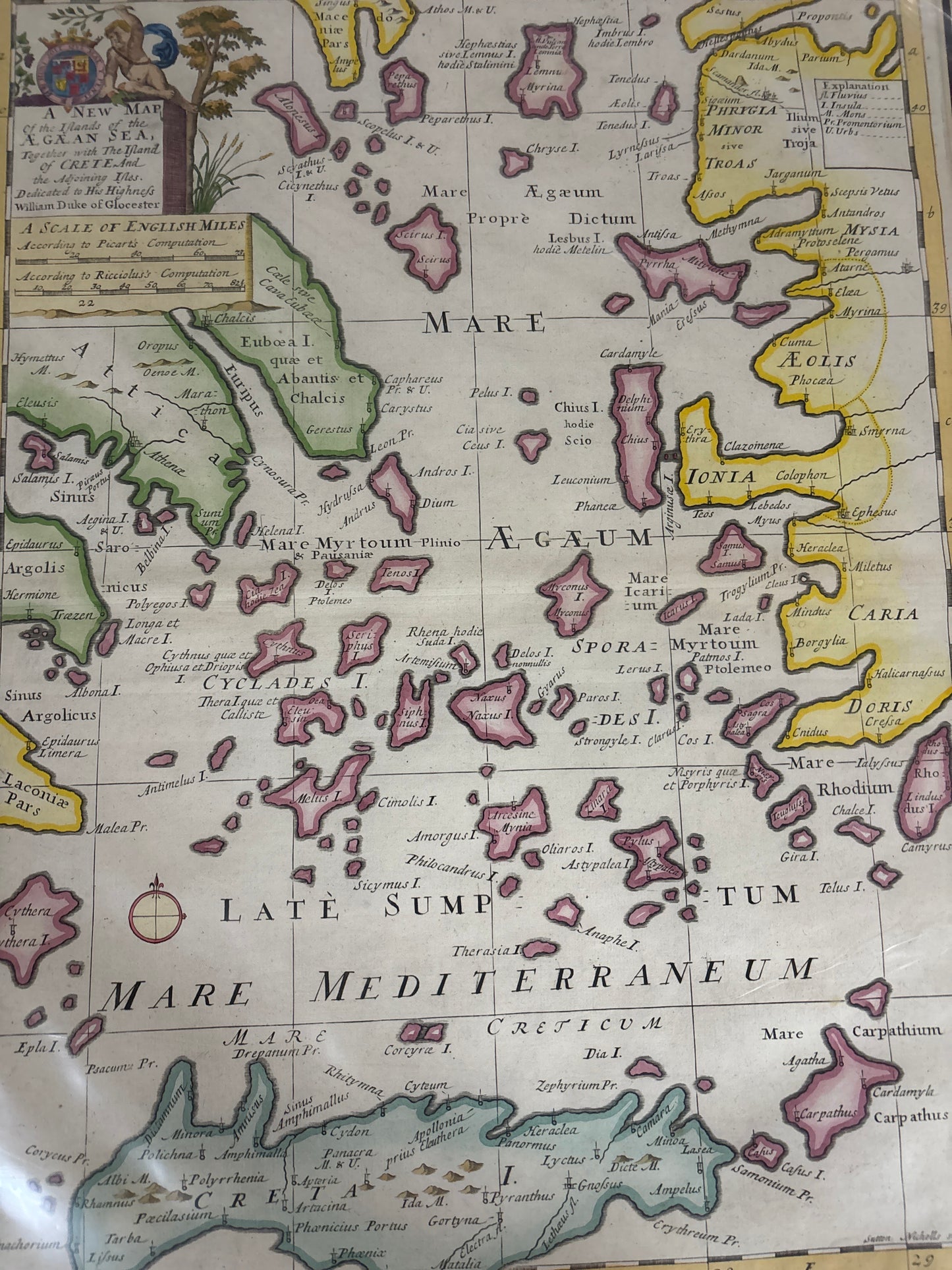 Aegean sea & Crete - Wells 1700