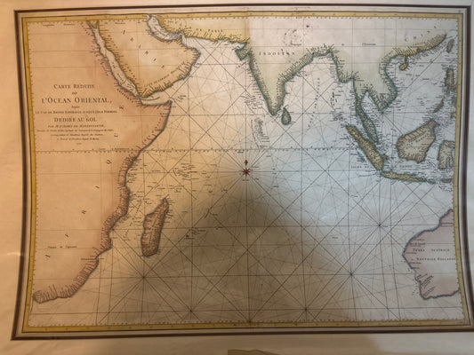 Carte Réduite de l'Ocean Oriental - Mannevillette 1775