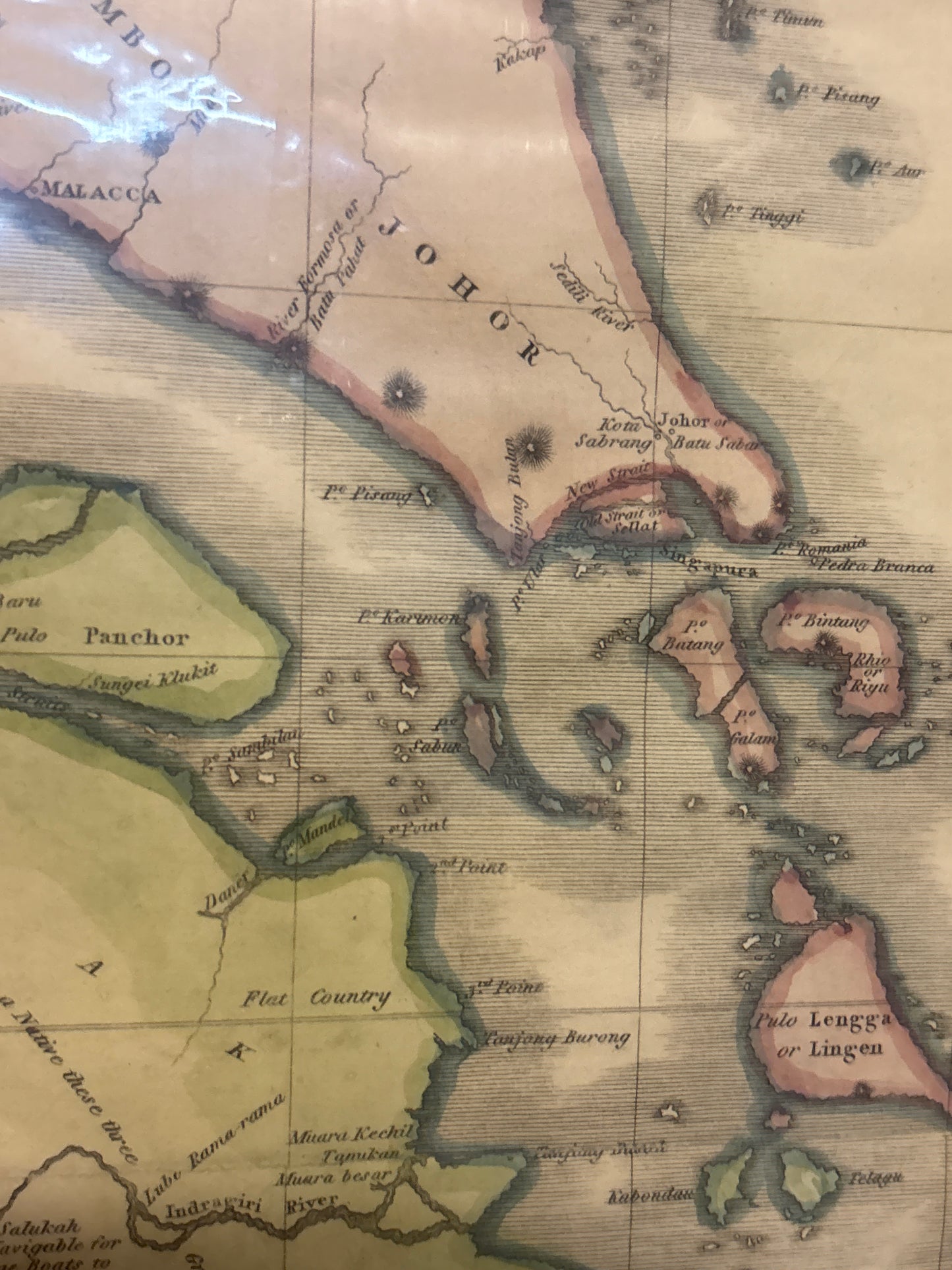 A Map of the Island of Sumatra with the East Straits - Marsden 1811