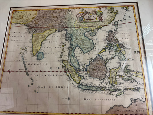 Tabula Indiæ Orientalis (Map of Asia) - De Wit c.1662
