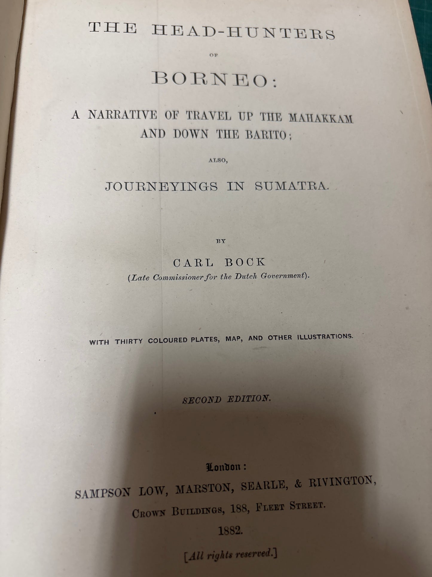 The Head-Hunters of Borneo - Bock 1882