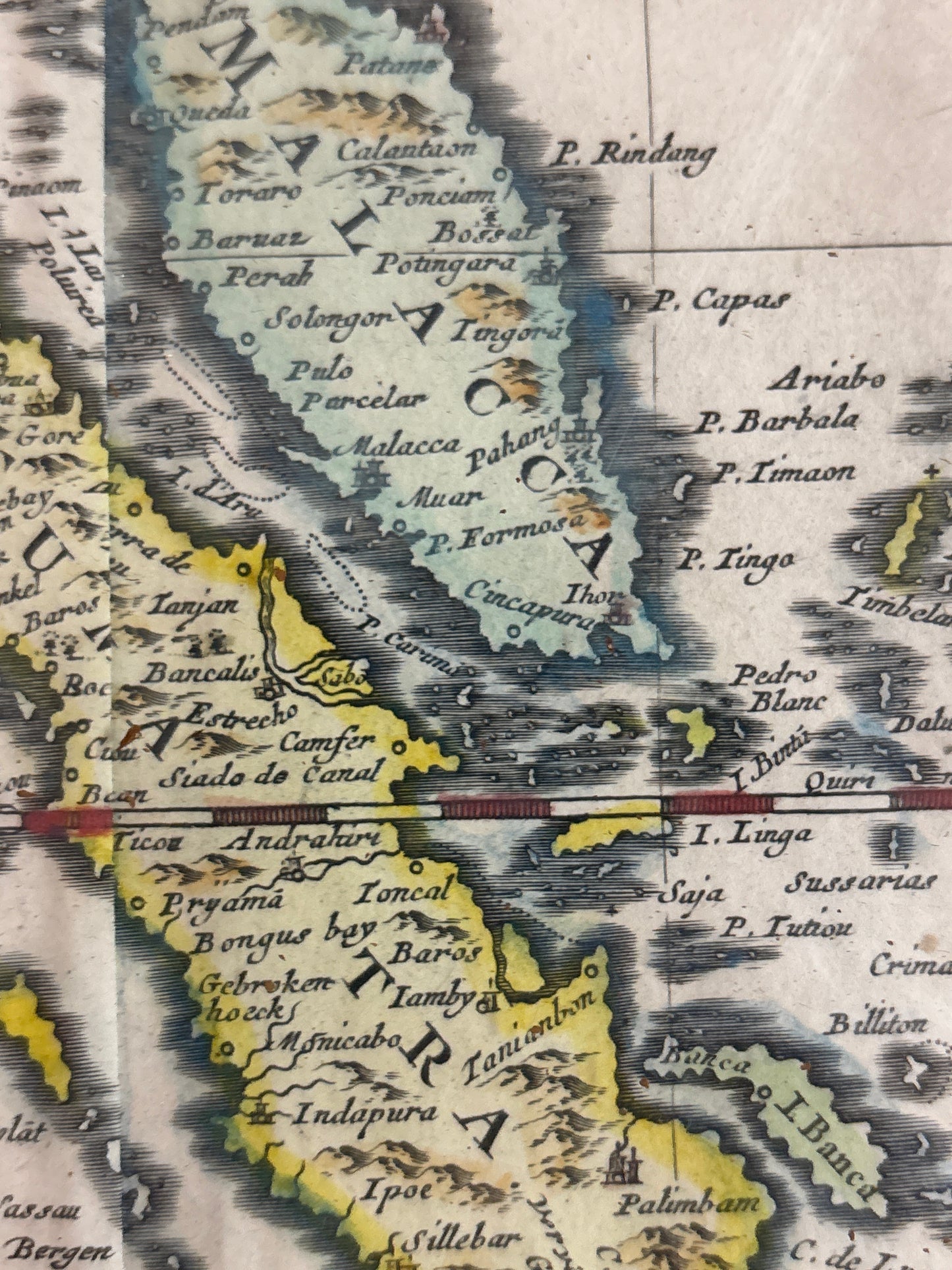 Tabula Indiæ Orientalis (Map of Asia) - De Wit c.1662