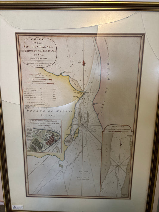 Chart of the South Channel from Prince of Wales's Island to Sea - Popham, 1798
