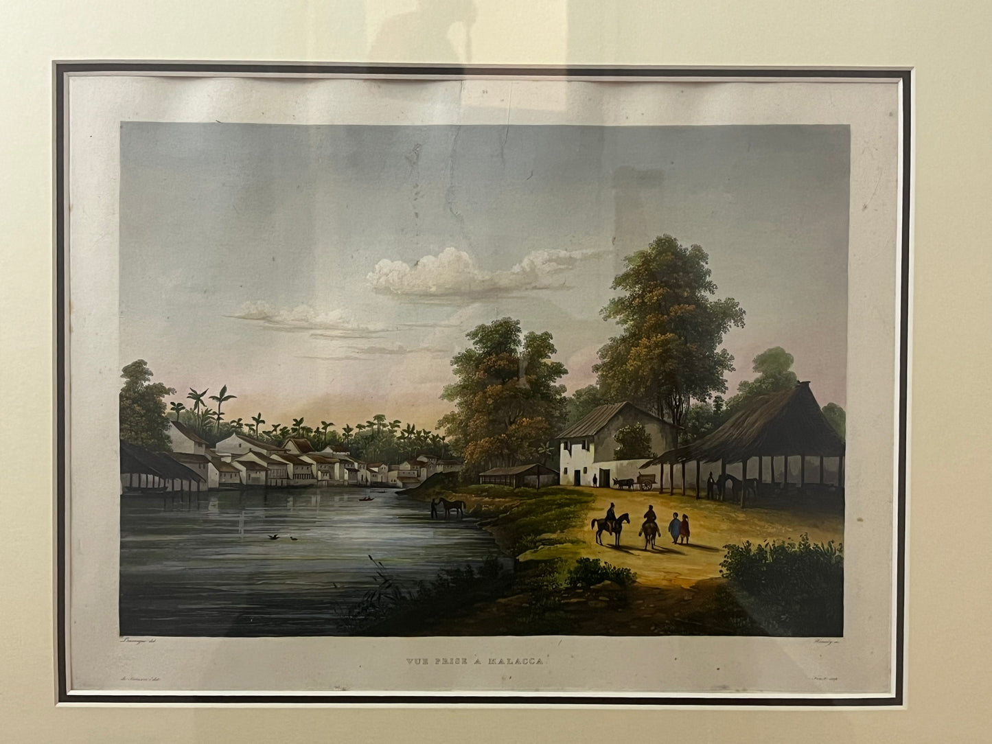 Vue Prise a Malacca (View of Malacca) - Lauvergne c.1833