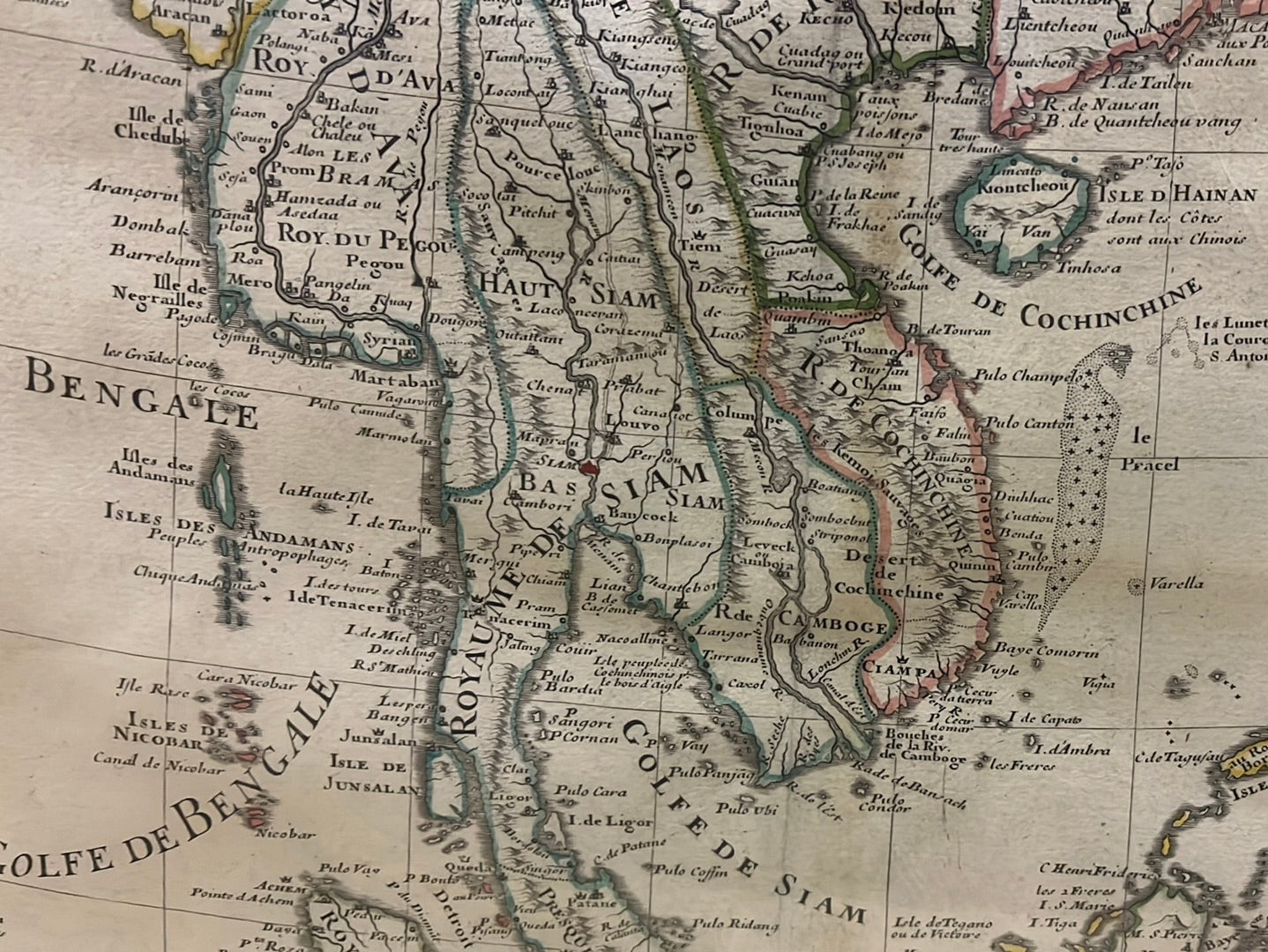 Carte Des Indes et de la Chine - de l'Isle 1705